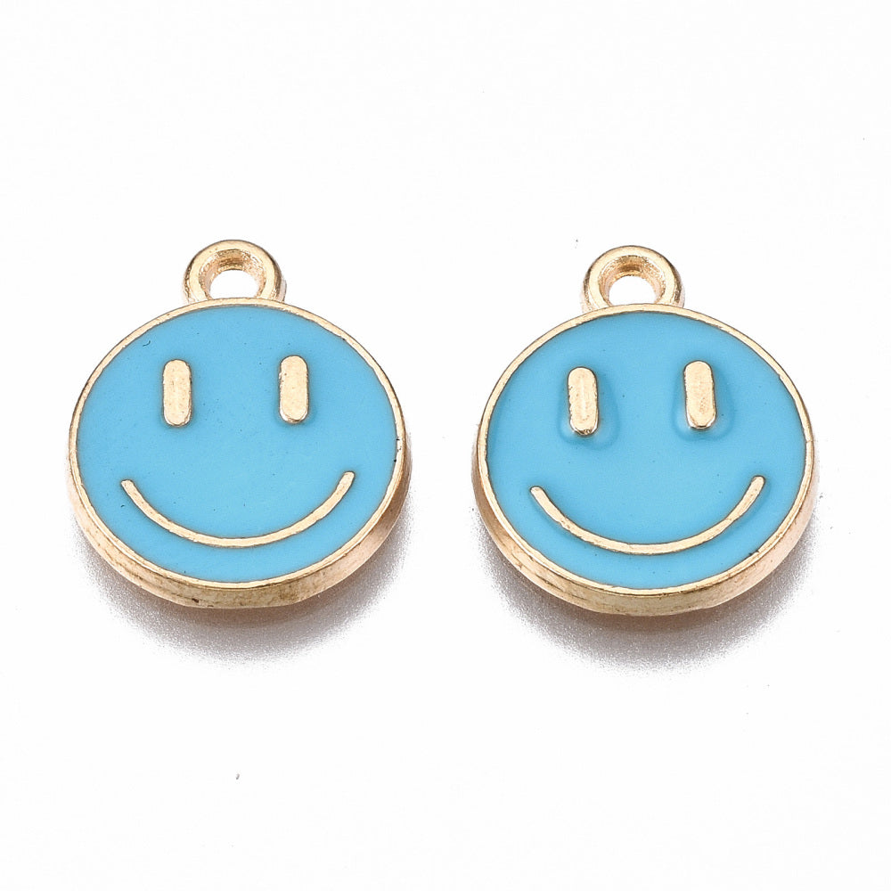 Enamel Happy Face Charm