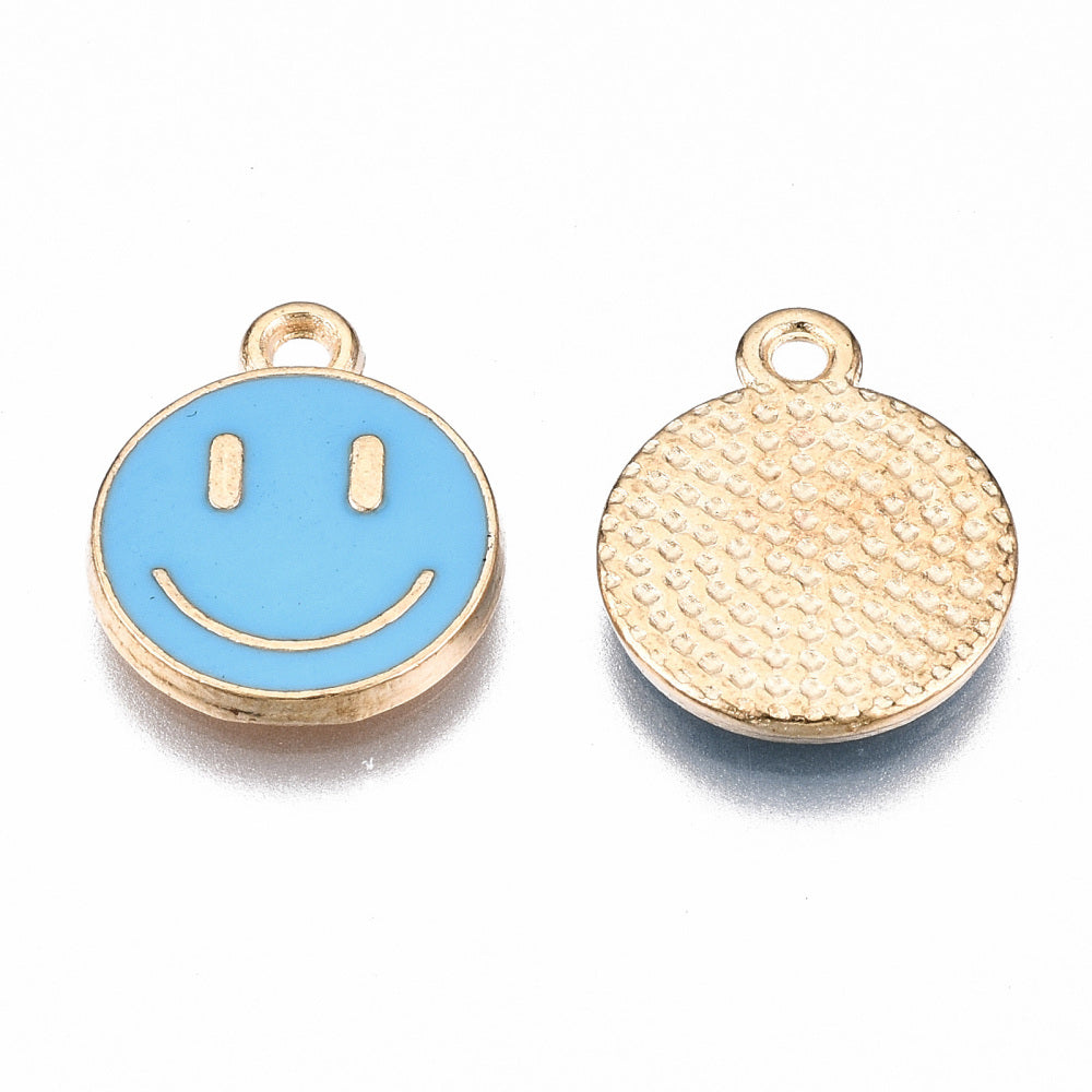 Enamel Happy Face Charm