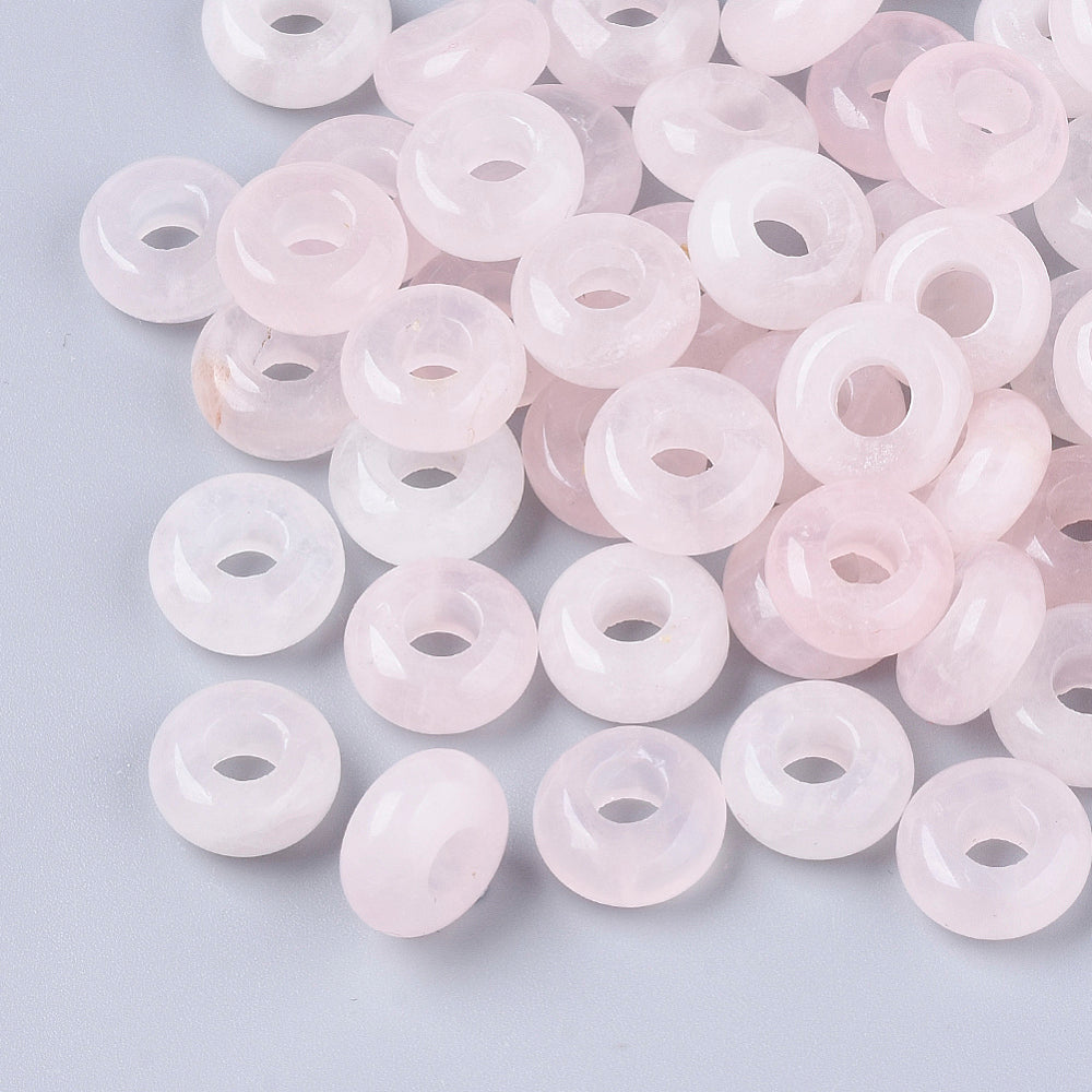 Natural Rose Quartz Gemstone Charm