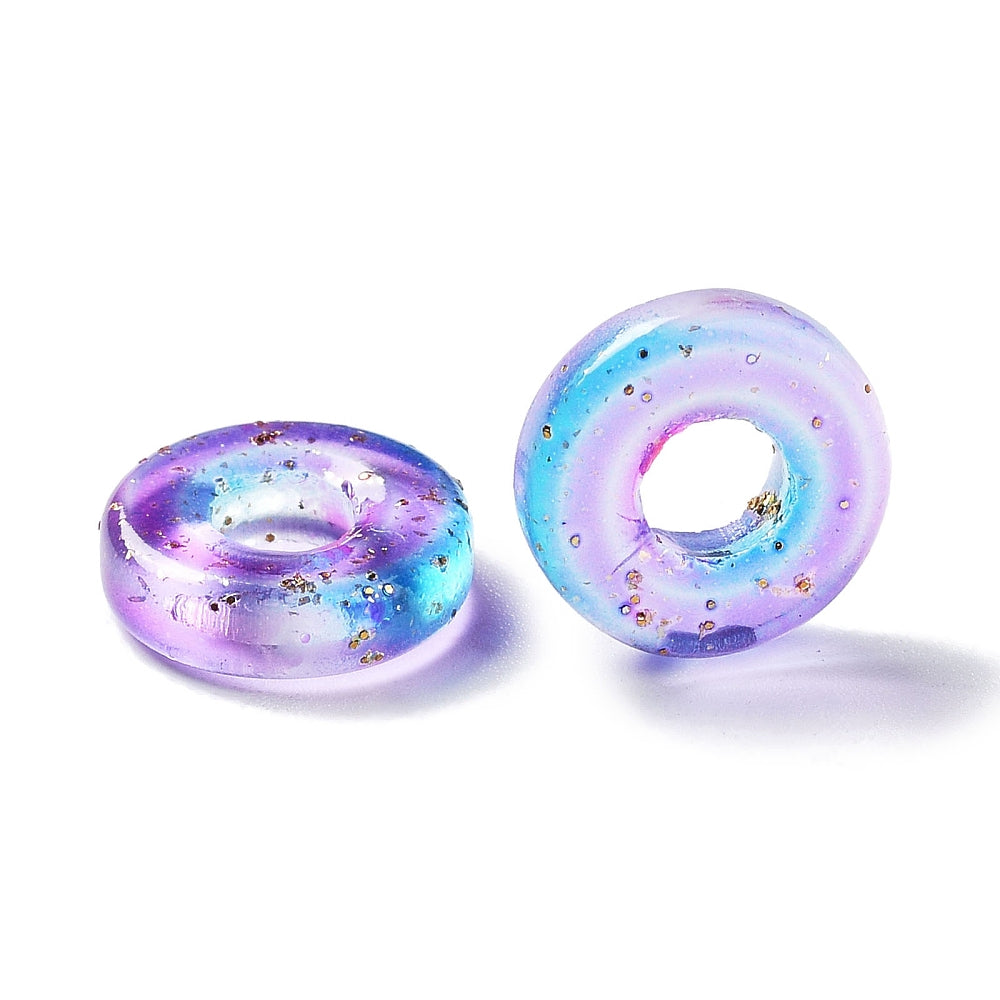 Dreamy Gold Flecked Donut Charm