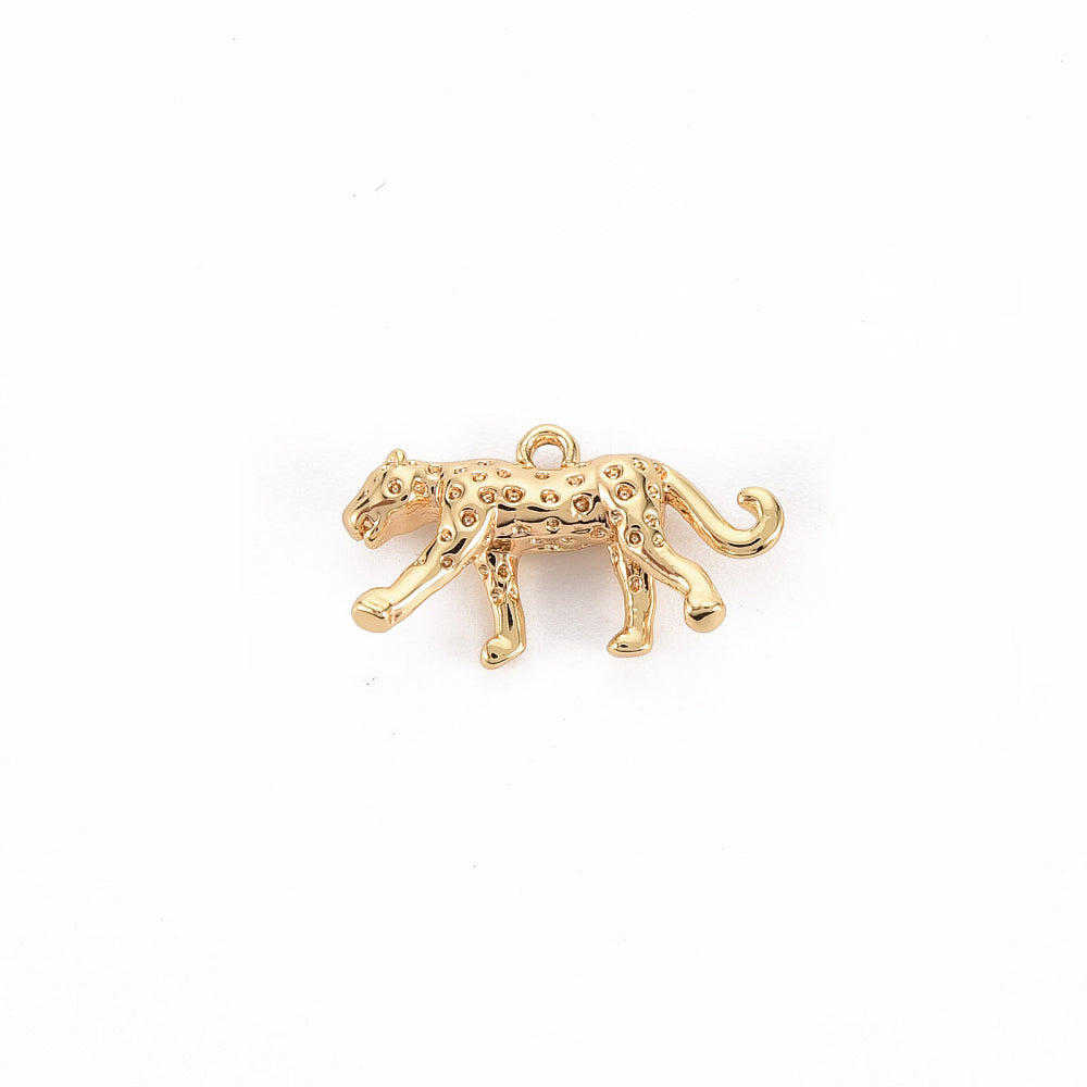 Gold Cheetah Charm