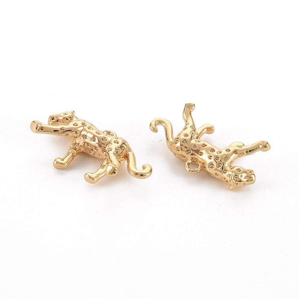 Gold Cheetah Charm