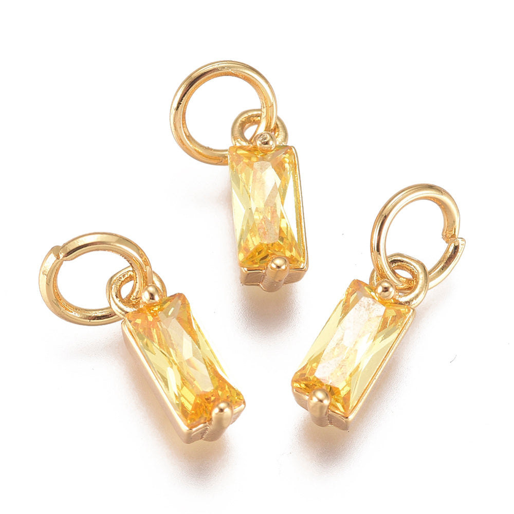 Baguette Gemstone Charm