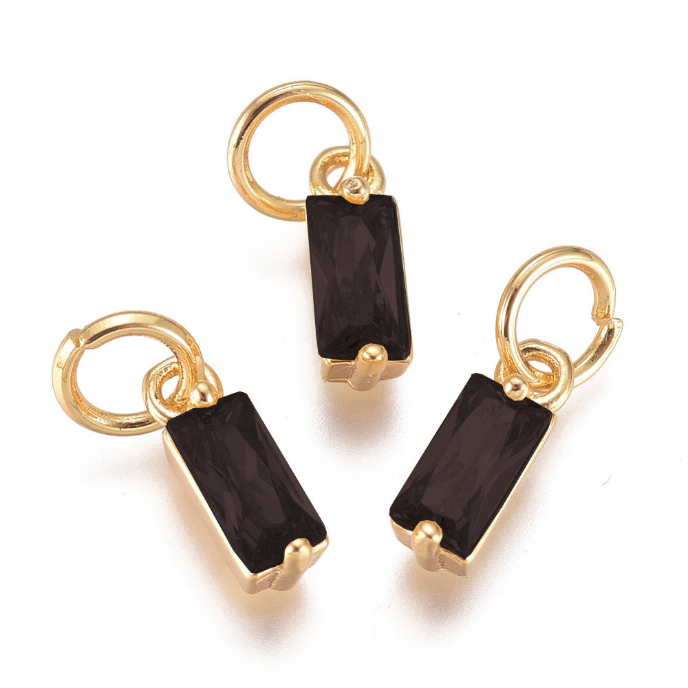 Baguette Gemstone Charm