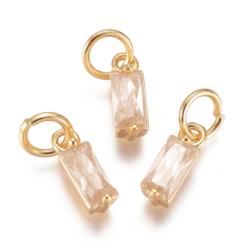Baguette Gemstone Charm