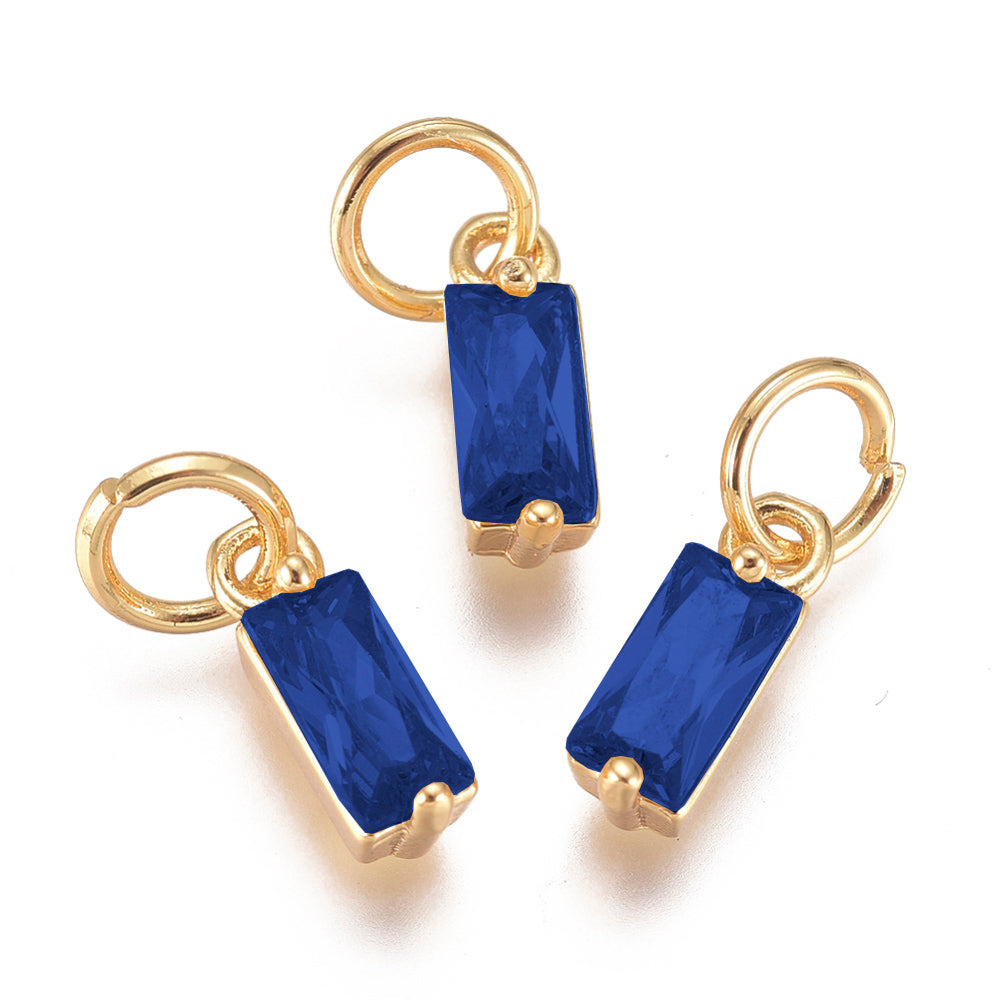 Baguette Gemstone Charm