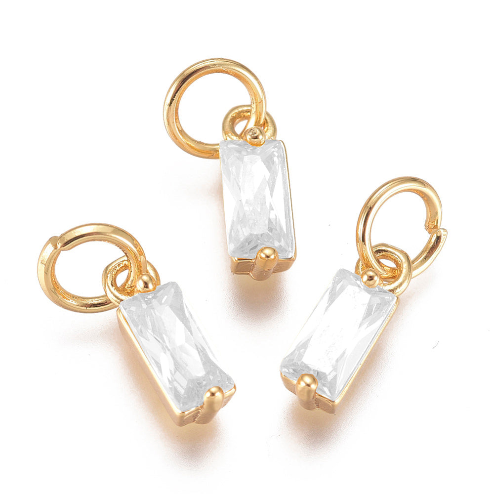 Baguette Gemstone Charm