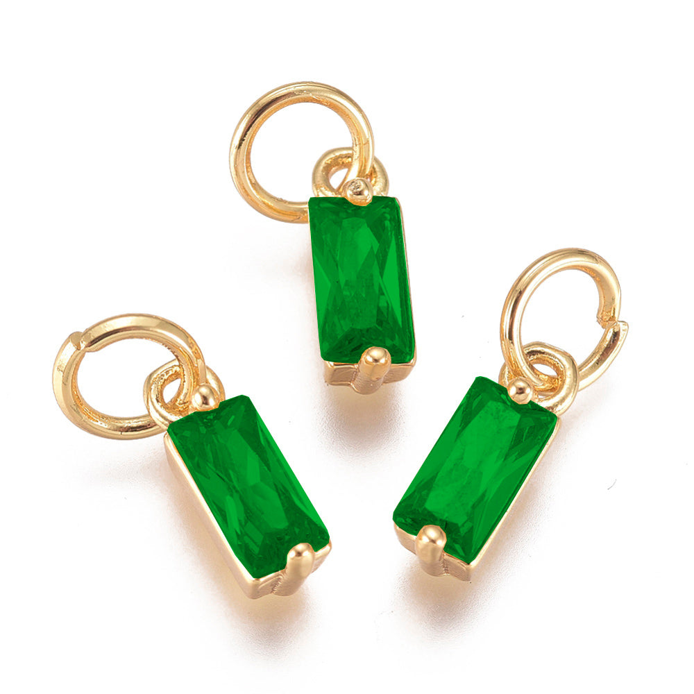 Baguette Gemstone Charm