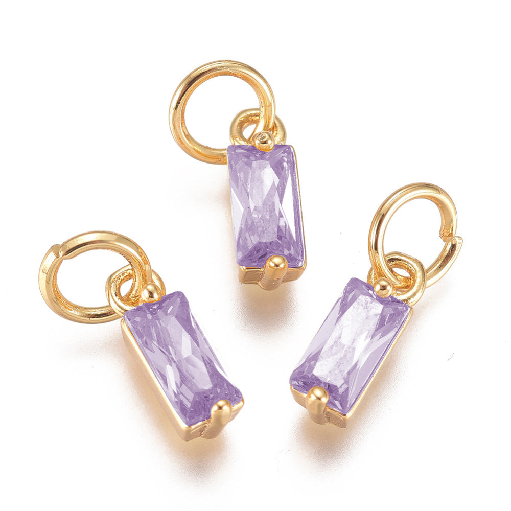 Baguette Gemstone Charm