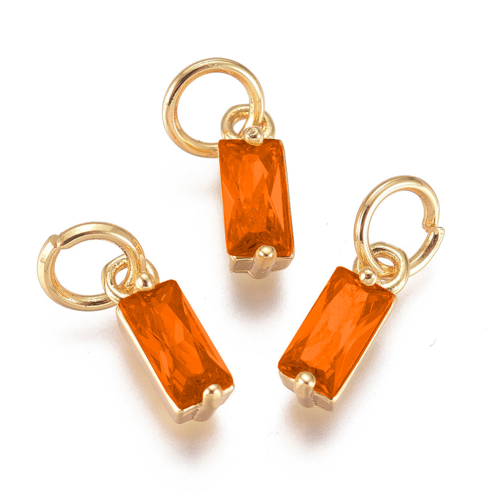 Baguette Gemstone Charm