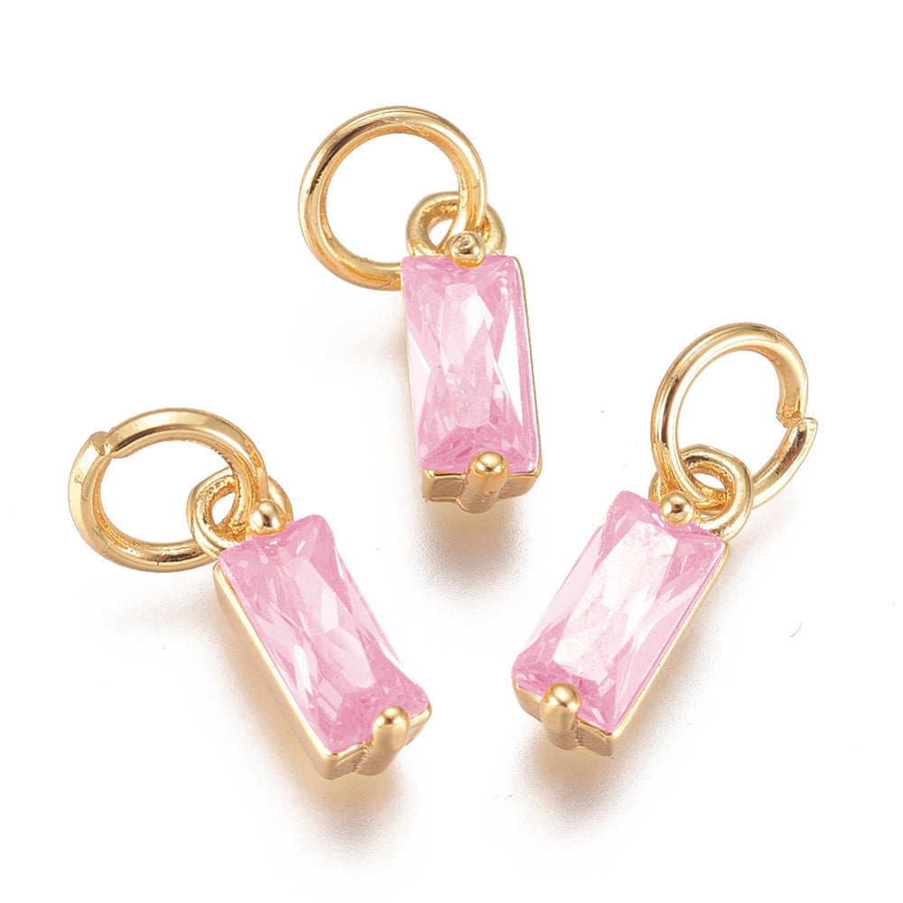 Baguette Gemstone Charm