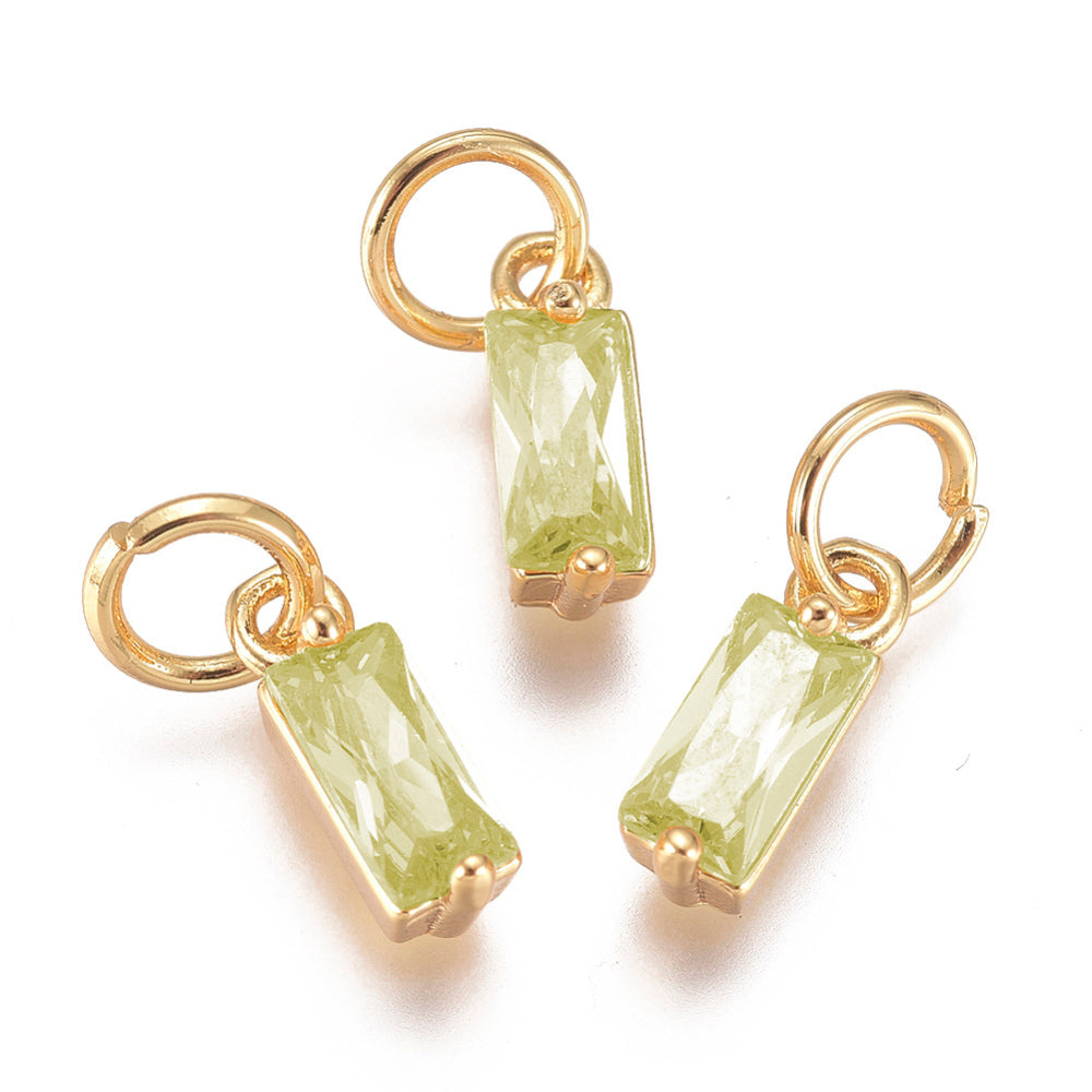 Baguette Gemstone Charm
