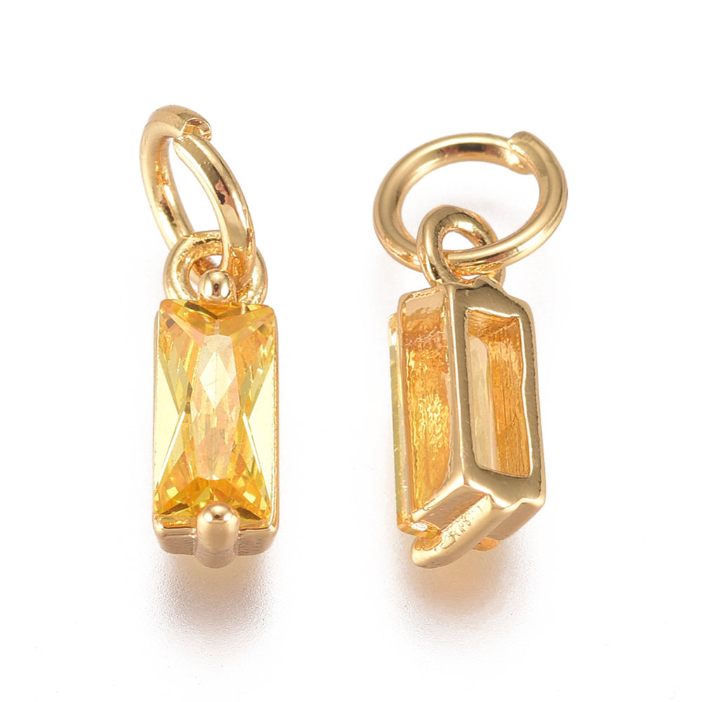 Baguette Gemstone Charm
