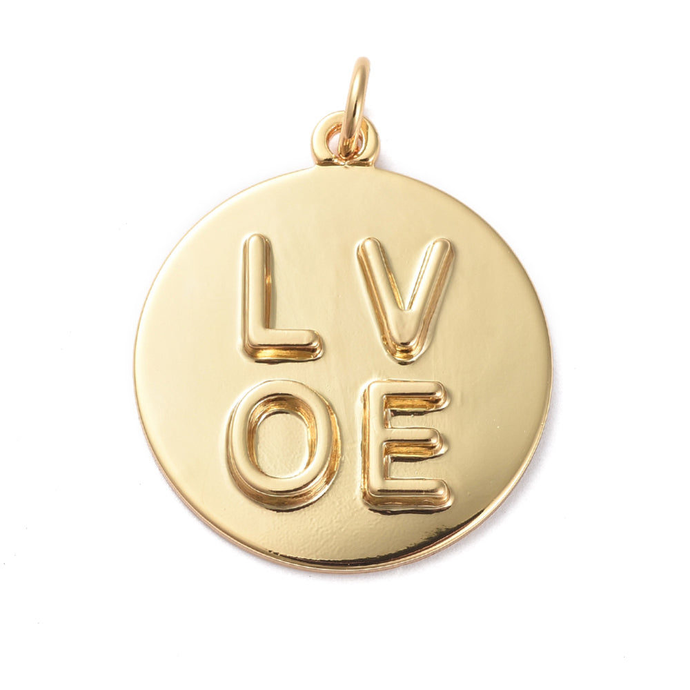 'LOVE' Emboss Charm