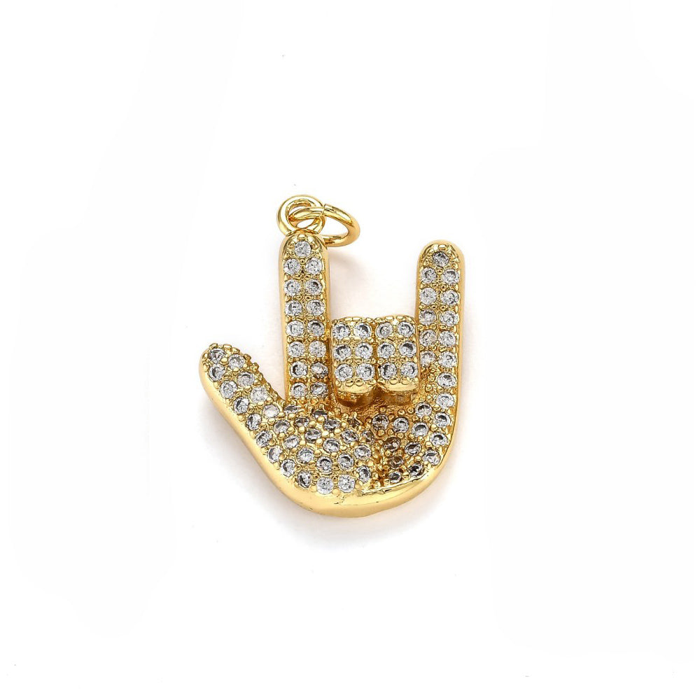'I Love You' Hand Gesture Charm
