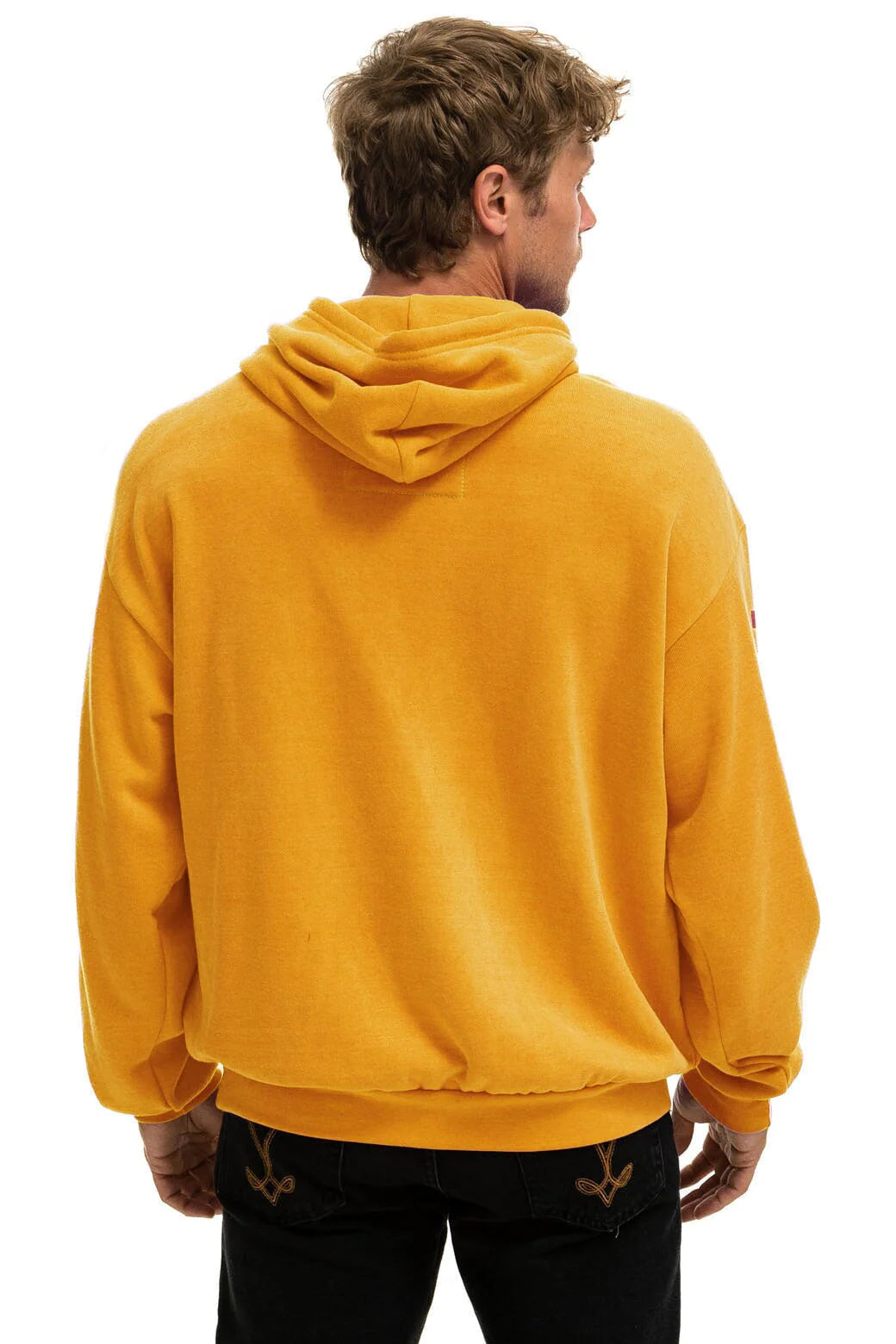 Aviator Nation Unisex Pullover Hoodie Relaxed - Gold