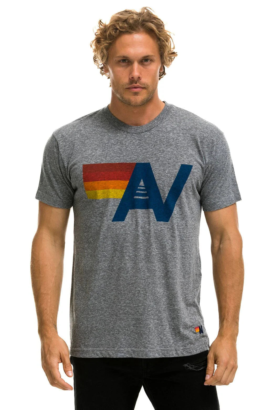Aviator Nation Unisex Logo Tee - Heather Grey