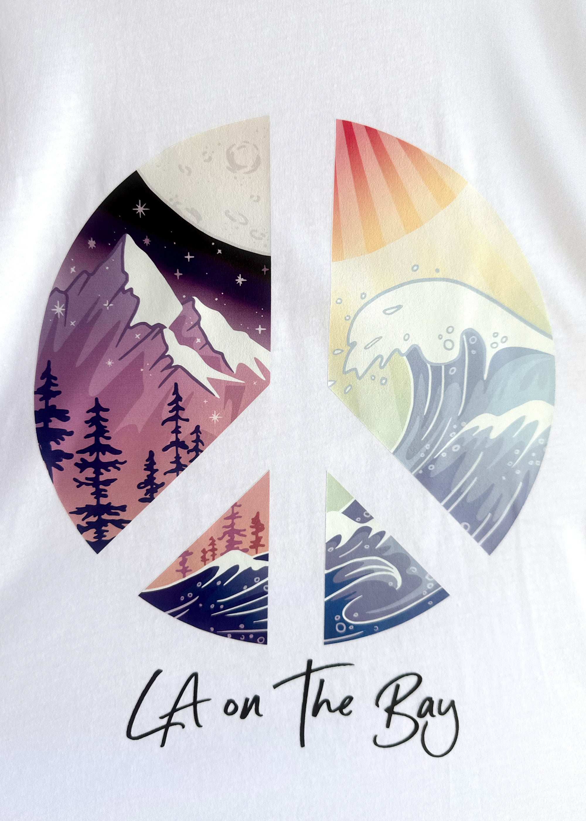 LA on The Bay 'Peace' Tee - White