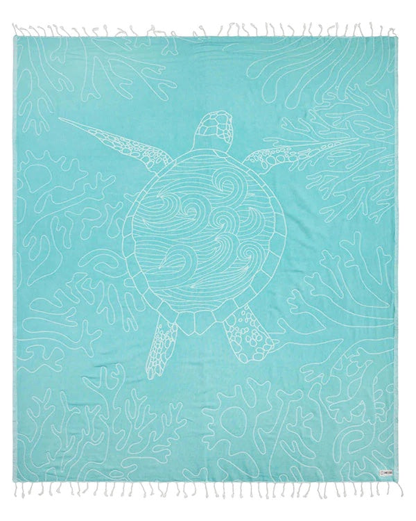 Sand Cloud 'Sea Turtle Reef' Towel - Large