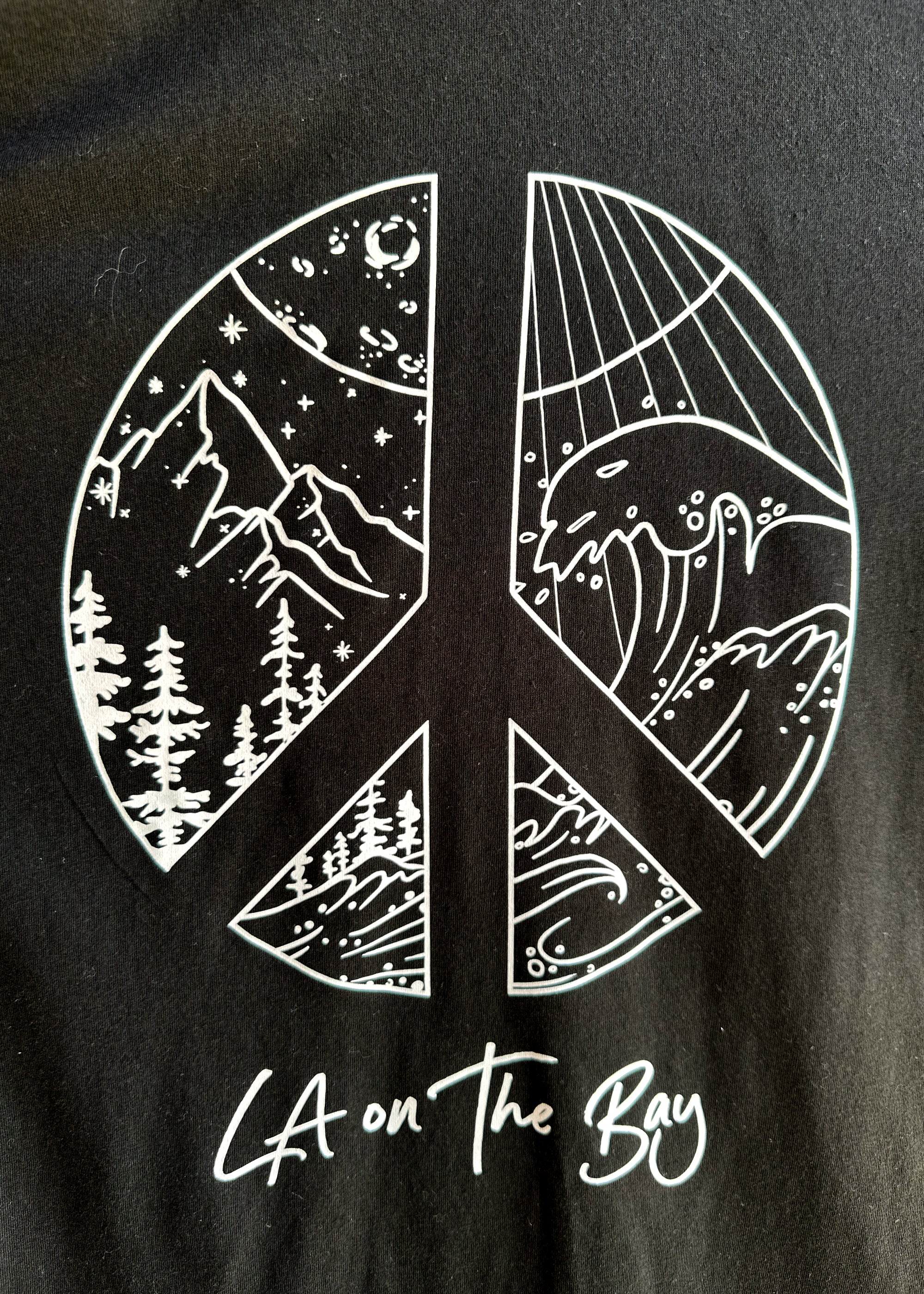 LA on The Bay 'Peace' Tee - Black