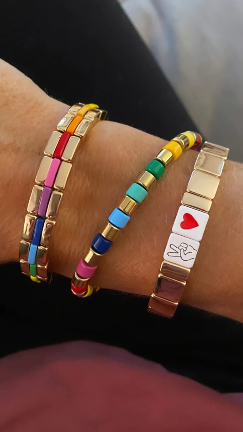Bryce Hudson Creations 'Peace & Love Puzzle' Bracelet