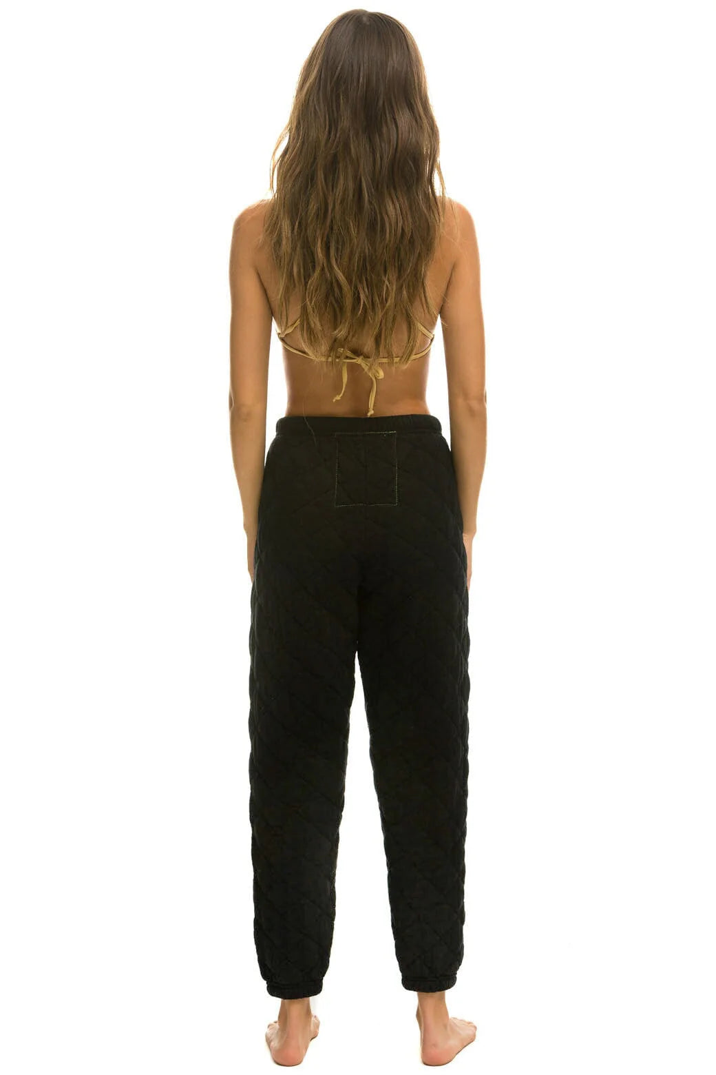 Aviator Nation Quilted Sweatpants - Black