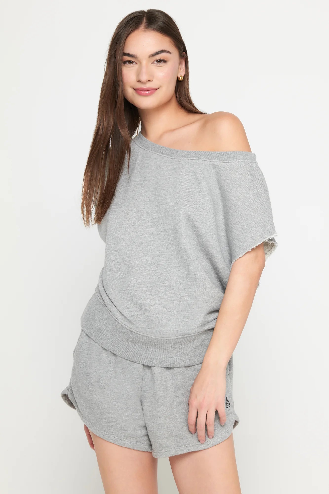 Spiritual Gangster 'La Vida' SS Off Shoulder Sweatshirt