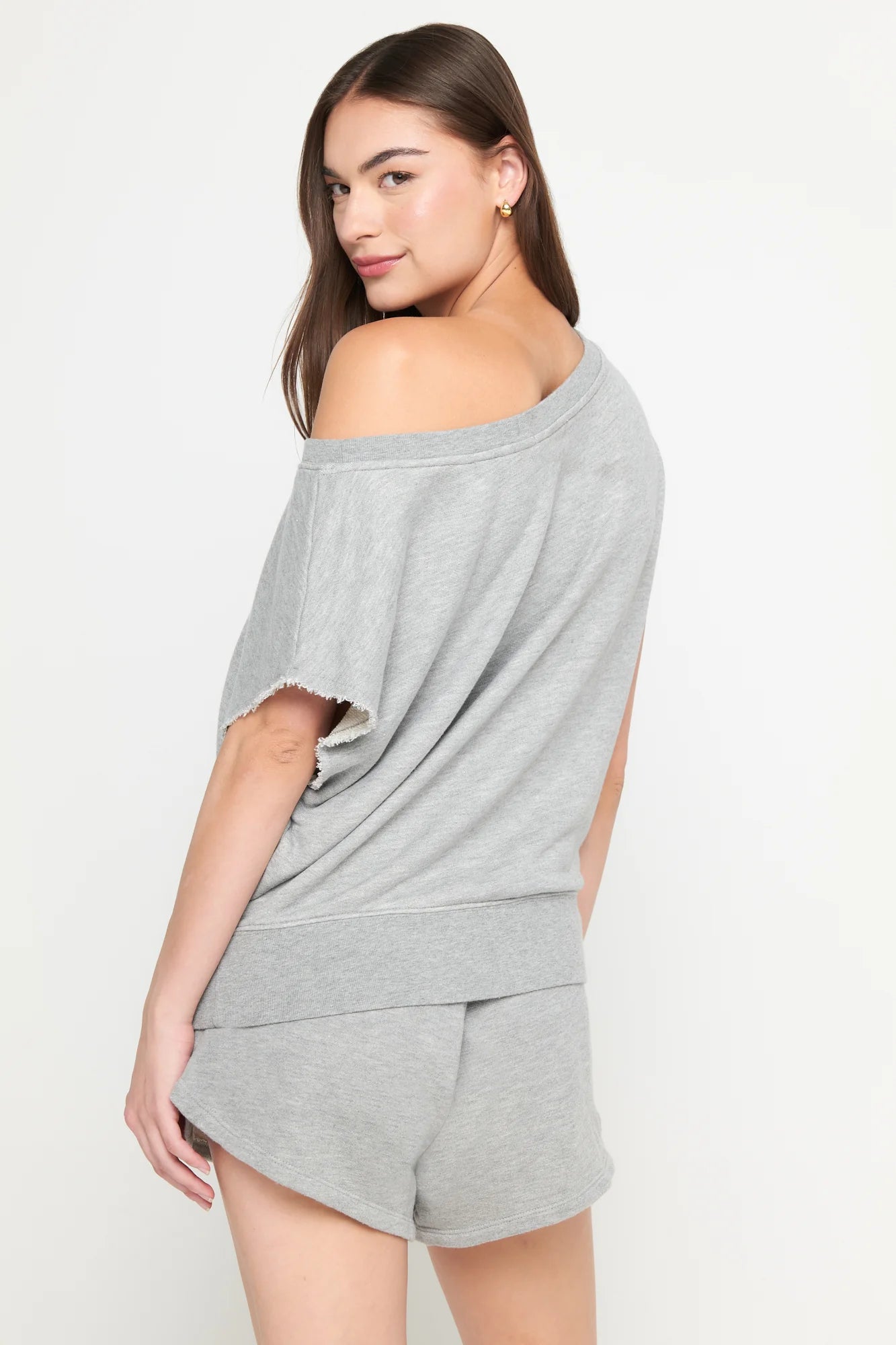 Spiritual Gangster 'La Vida' SS Off Shoulder Sweatshirt