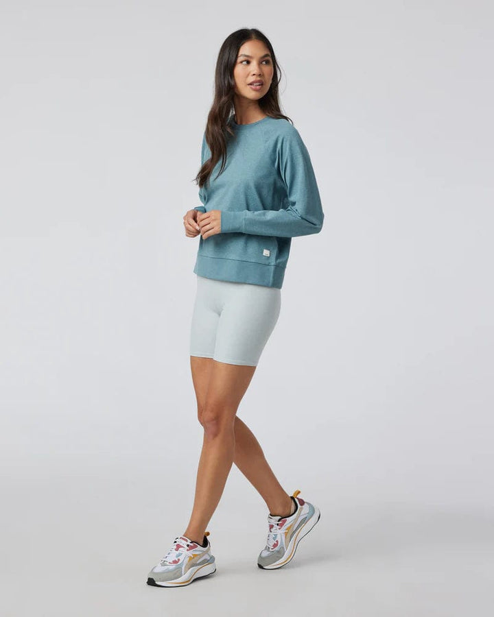Vuori Long Sleeve Halo Crew - Sea Glass Heather