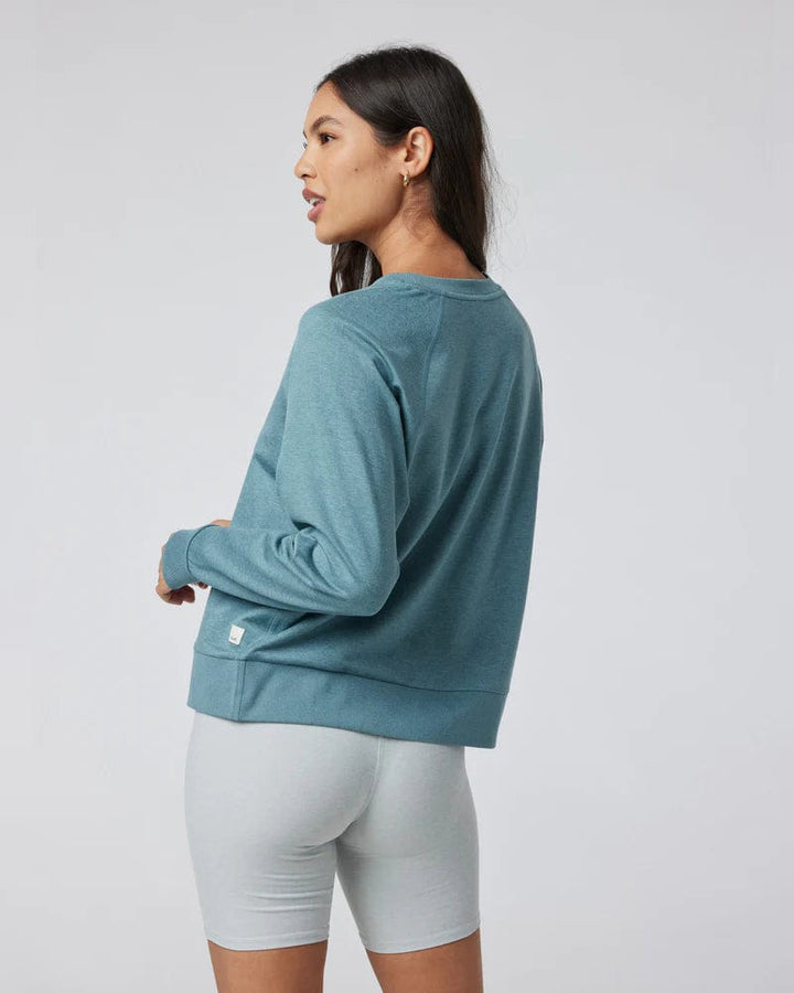 Vuori Long Sleeve Halo Crew - Sea Glass Heather