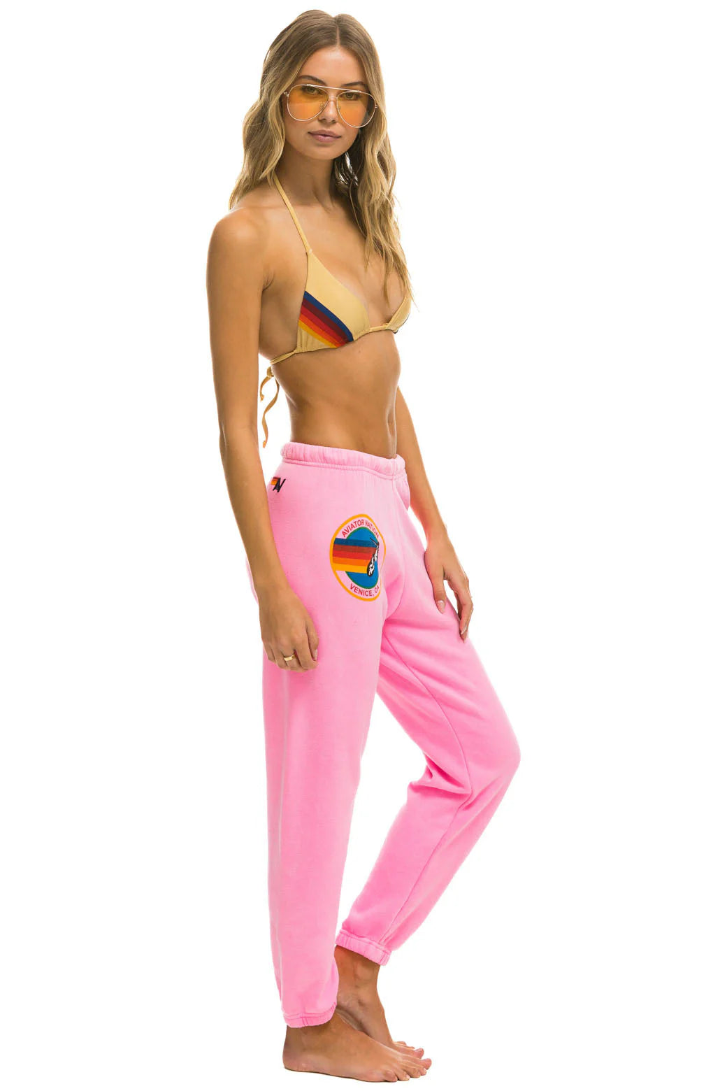 Aviator Nation Sweatpants Neon Pink