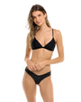 Body Glove Smoothies Evelyn Fixed Triangle Bikini Top - Black