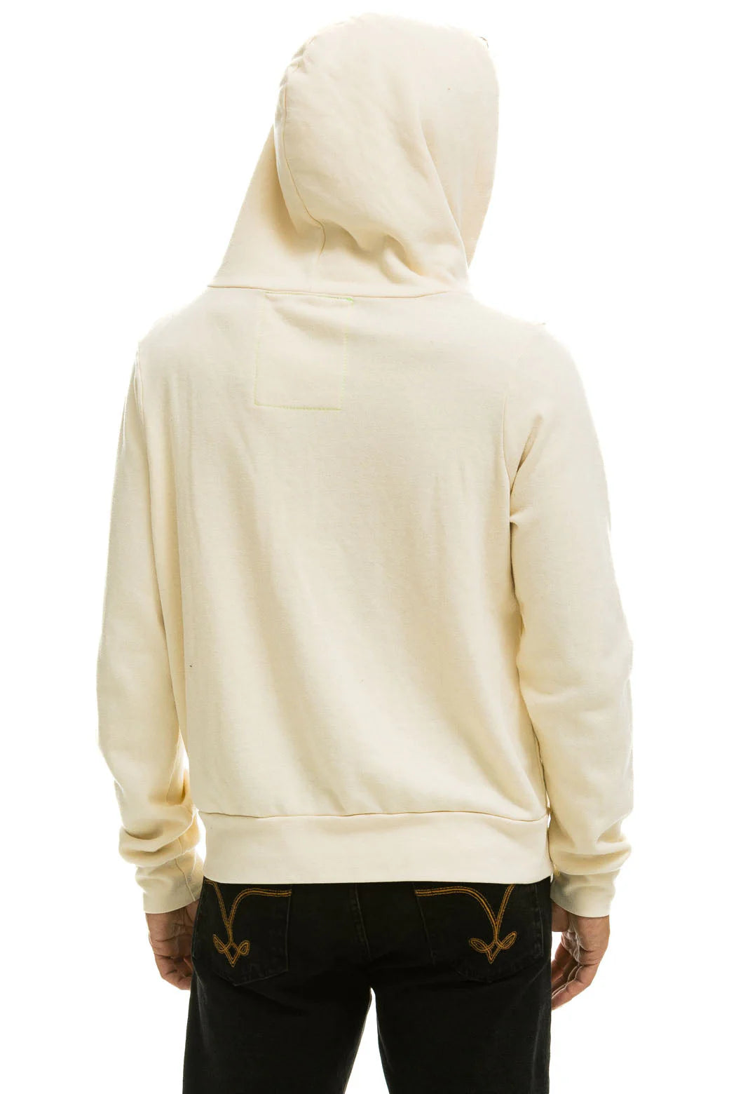 Aviator Nation Unisex 5 Stripe Hoodie - Vintage White