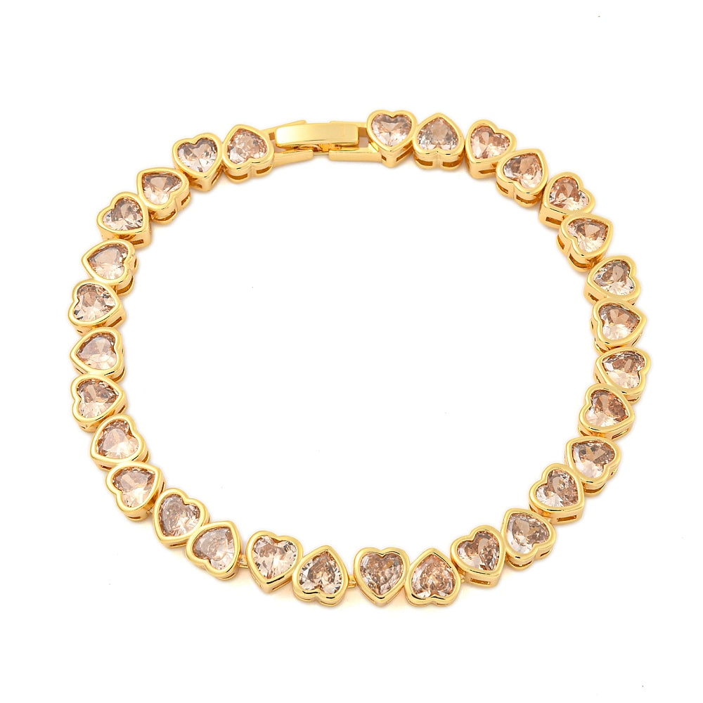 LA On The Bay Heart Link Bracelet