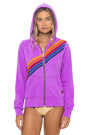Aviator Nation Unisex Disco Zip Hoodie - Neon Purple