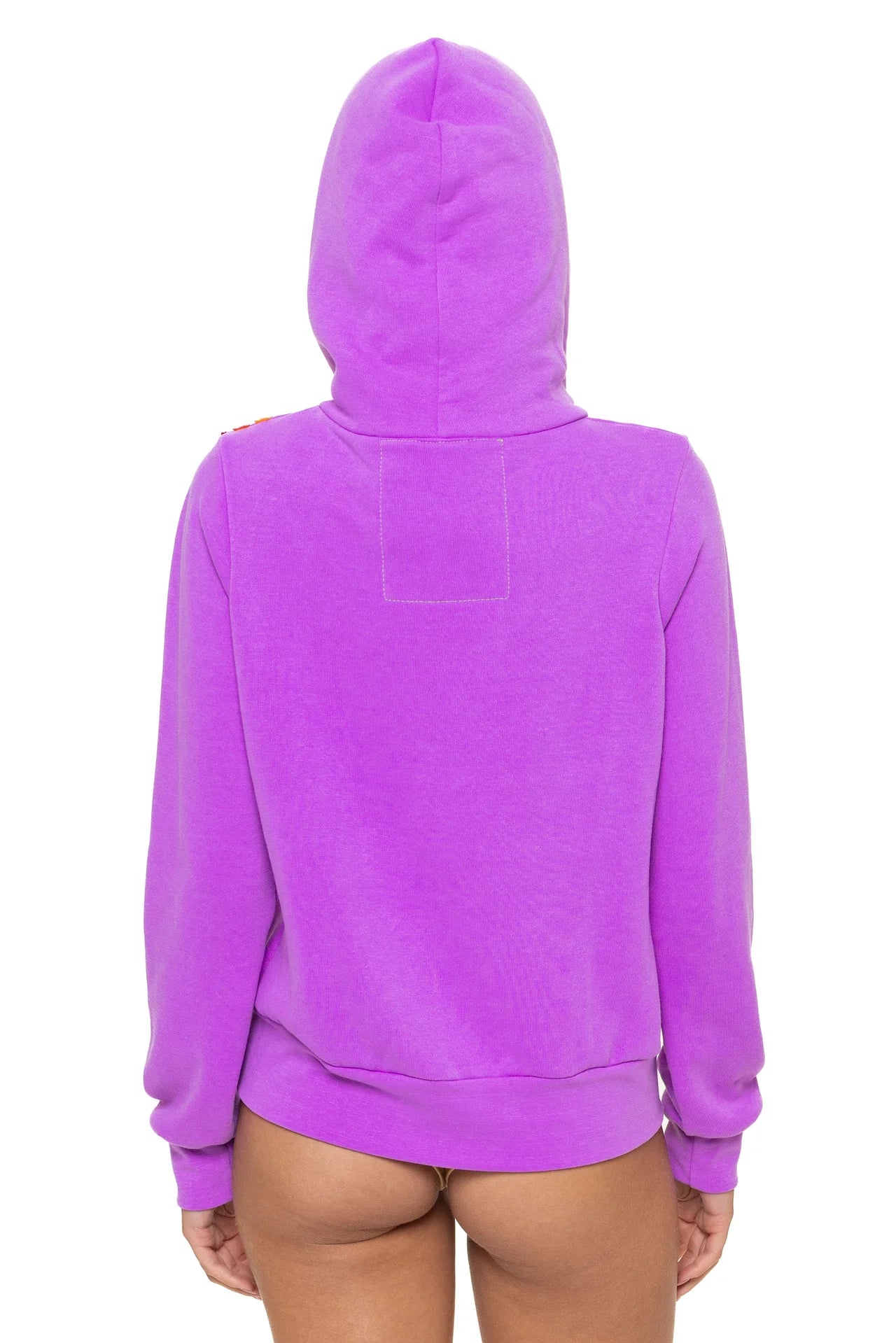 Aviator Nation Unisex Disco Zip Hoodie - Neon Purple