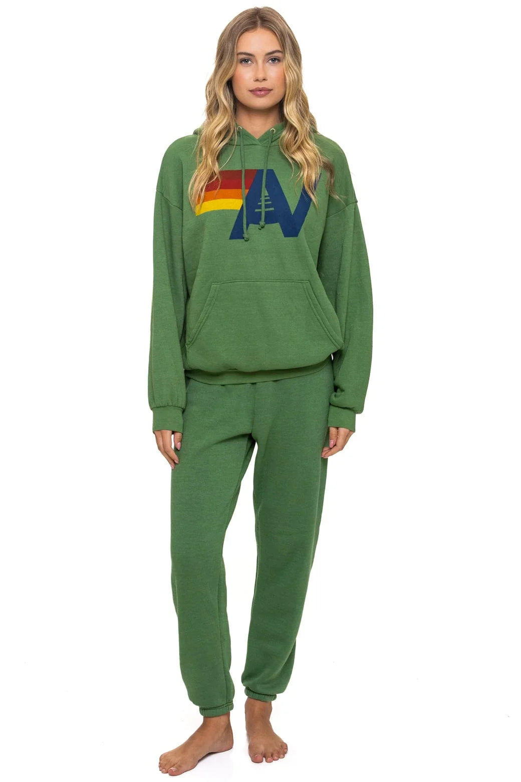 Aviator Nation Unisex Relaxed Pullover Hoodie - Palm