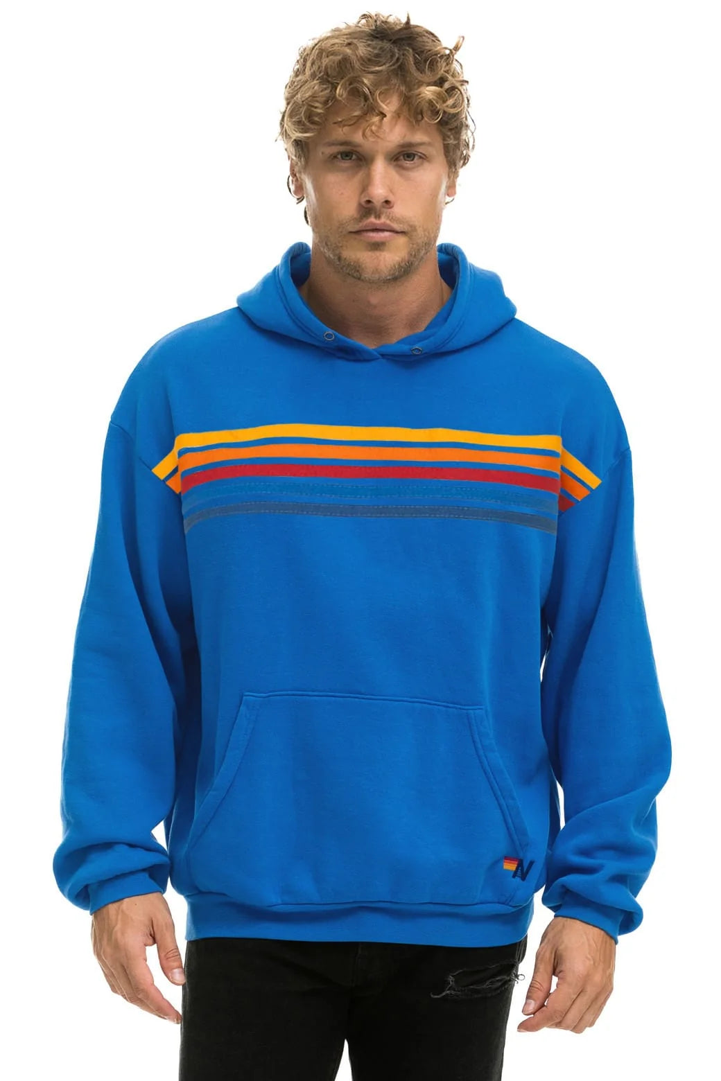 Aviator Nation Unisex Relaxed Pullover Hoodie - Ocean