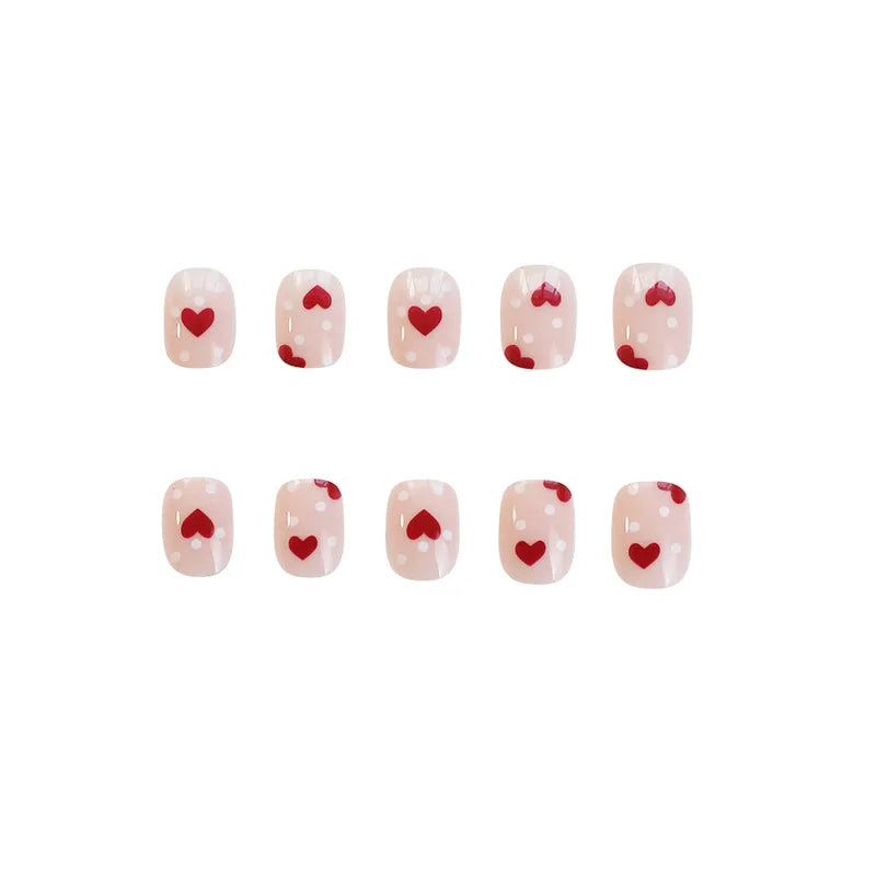 Press On Nails - Hearts &amp; Dots