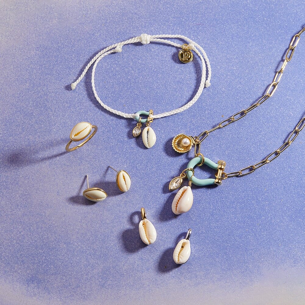 Pura Vida &#39;Low Tide Shell&#39; Charm Bracelet
