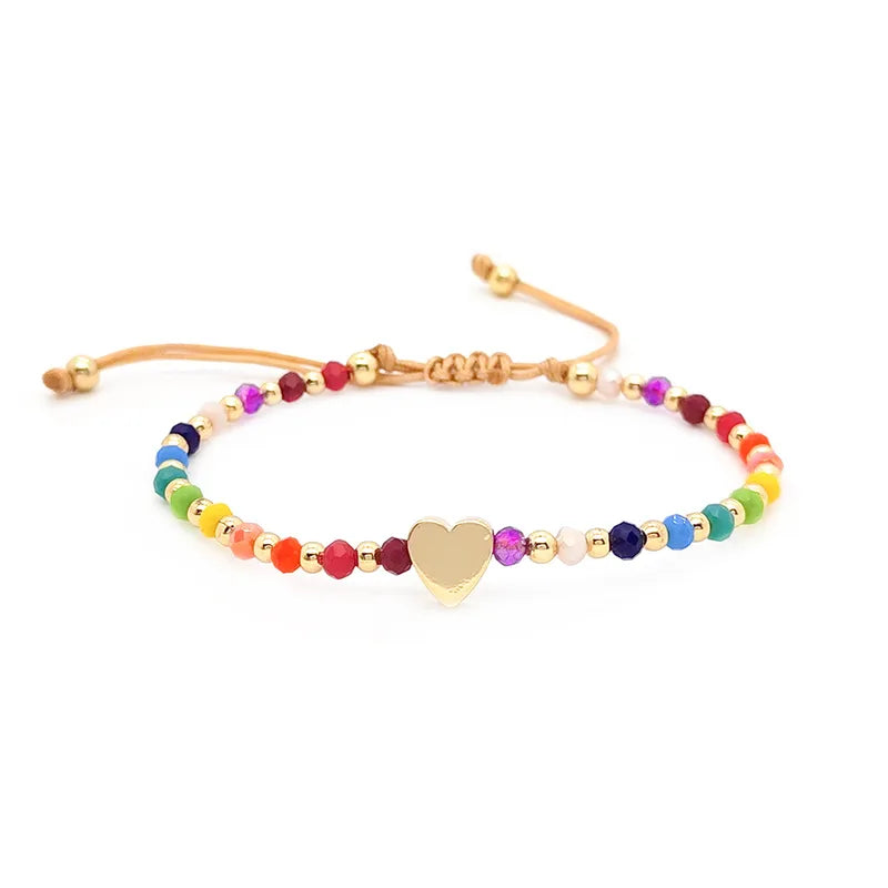 Beaded Heart Bracelet