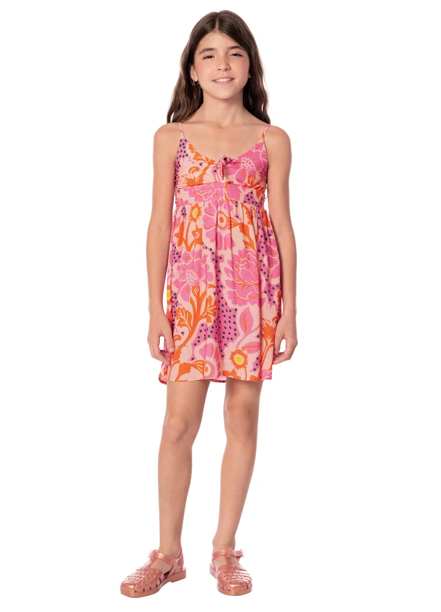 Maaji Blush Floral Alisson Girls Short Dress