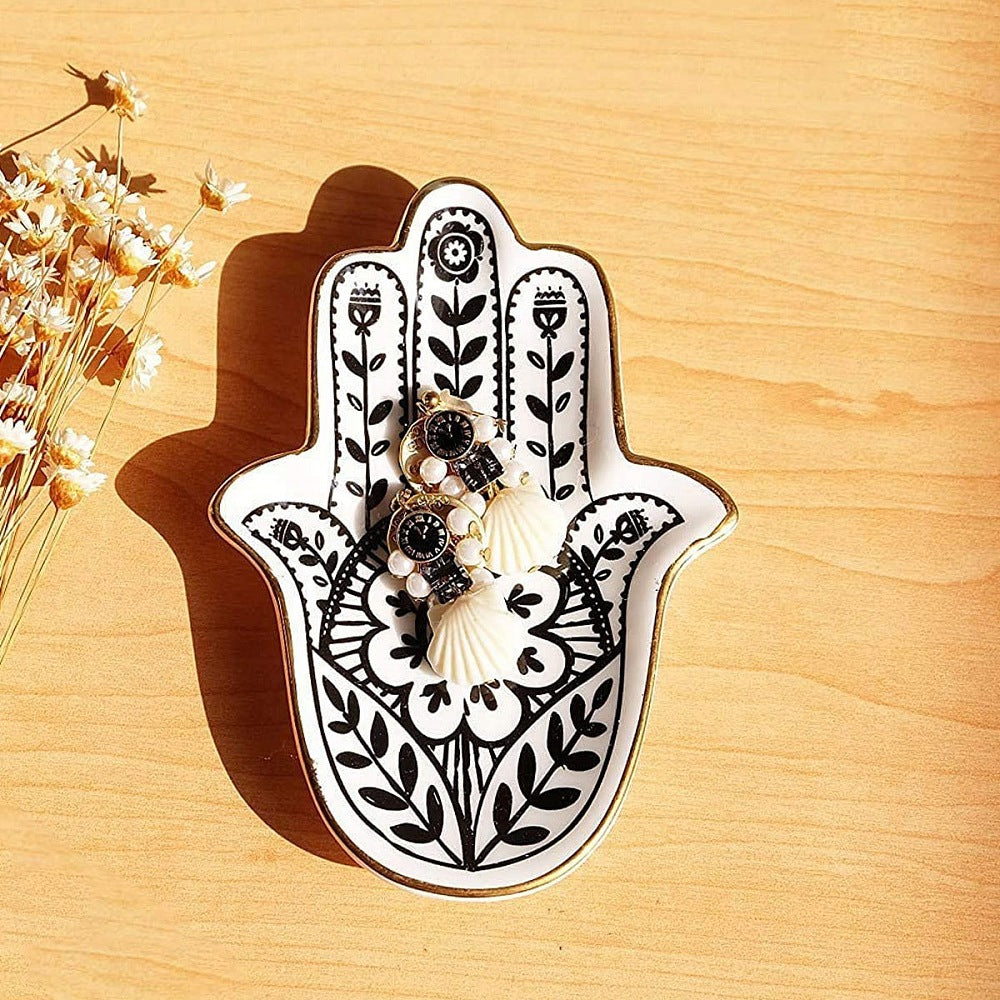Hamsa Hand Decorative Jewellery Dish