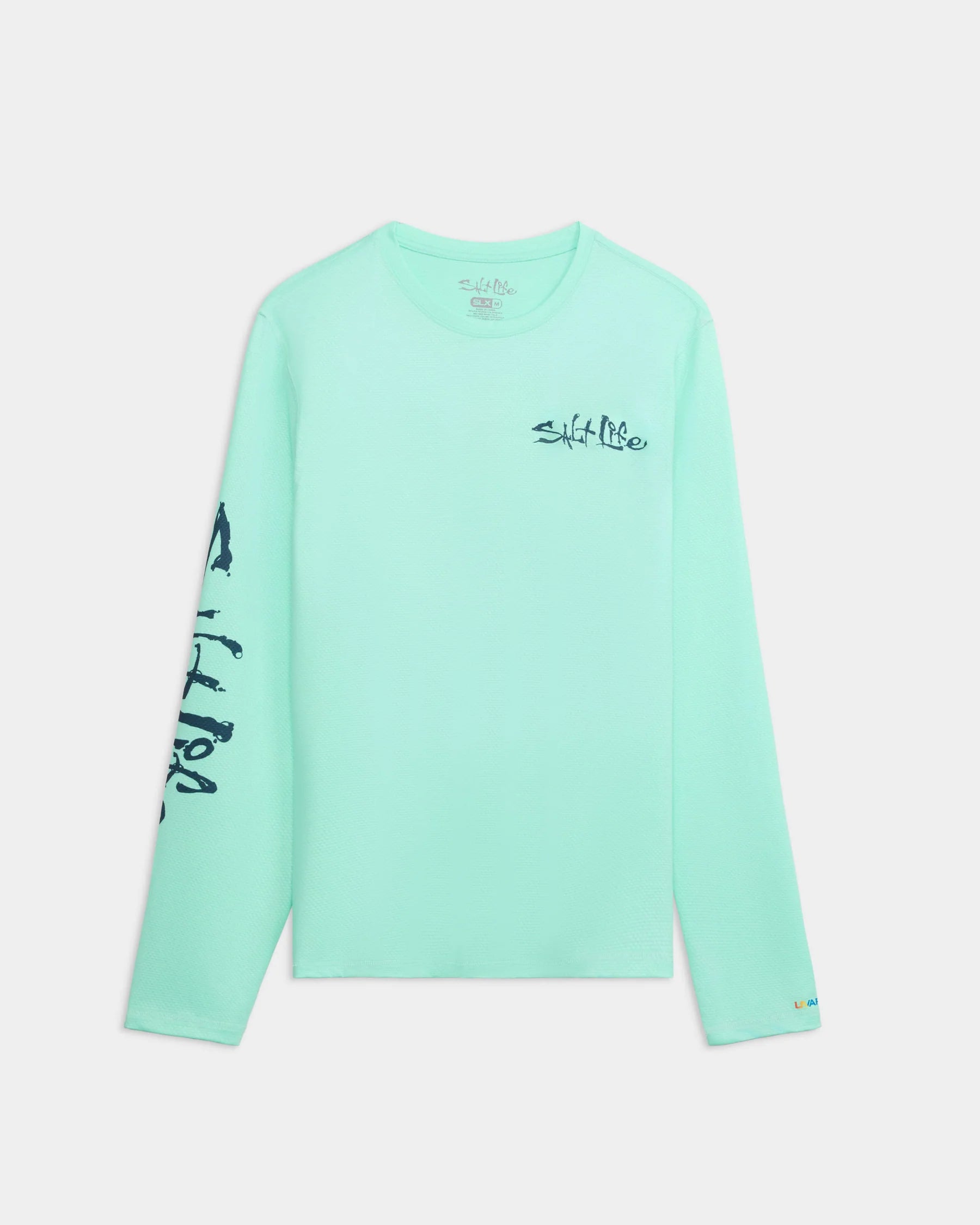 Salt Life Salt Water Perforated SLX Performance Tee - Glass