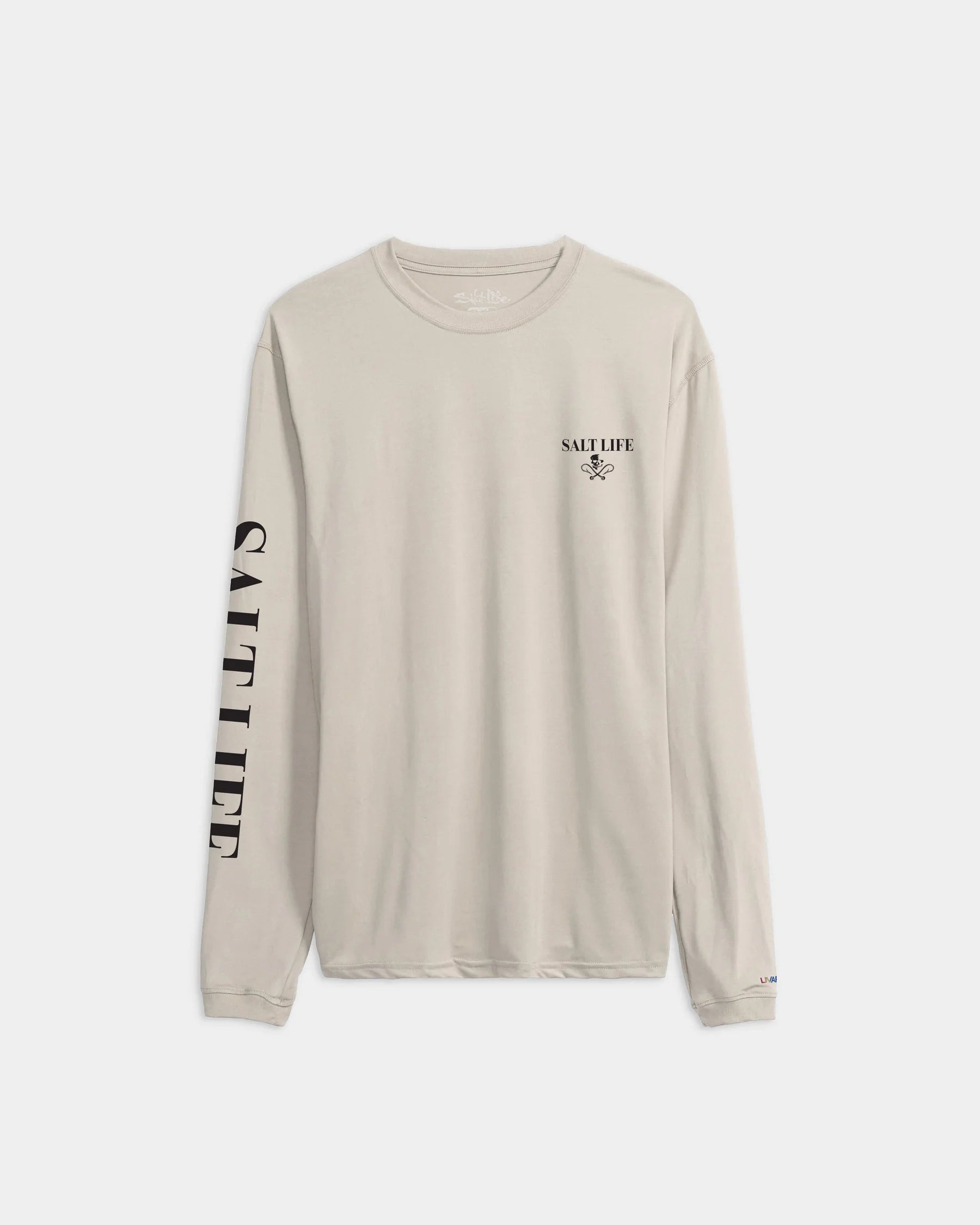 Salt Life Boneyard SLX Performance Long Sleeve Tee - Chalk Heather