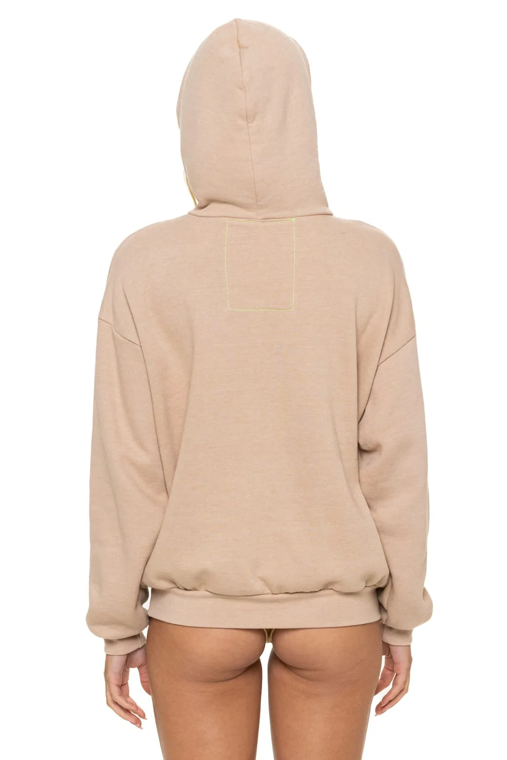 Aviator Nation Unisex Relaxed Pullover Hoodie - Sand