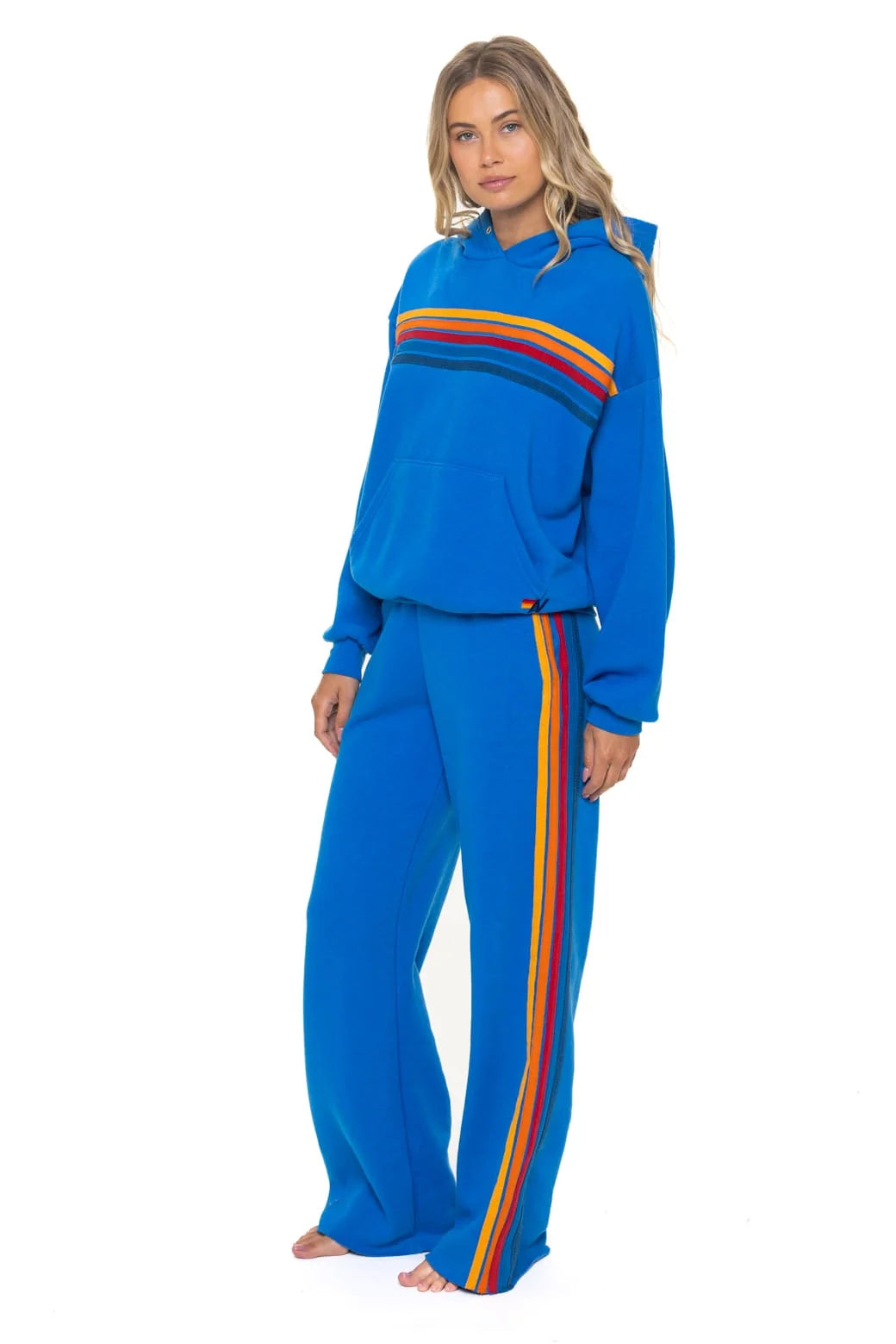 Aviator Nation Unisex Relaxed Pullover Hoodie - Ocean