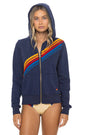 Aviator Nation Unisex Disco Zip Hoodie - Navy