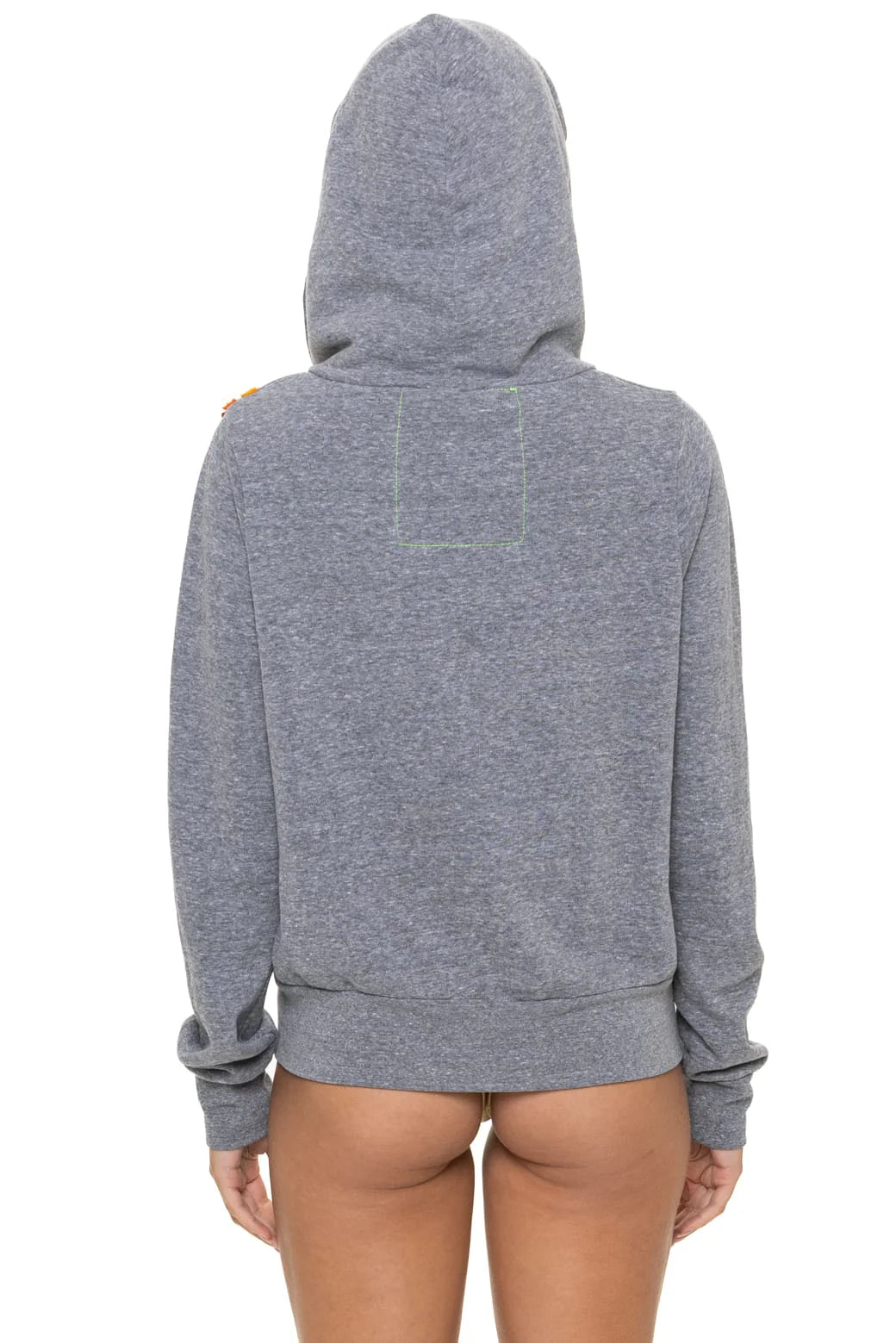 Aviator Nation Unisex Disco Zip Hoodie - Heather Grey