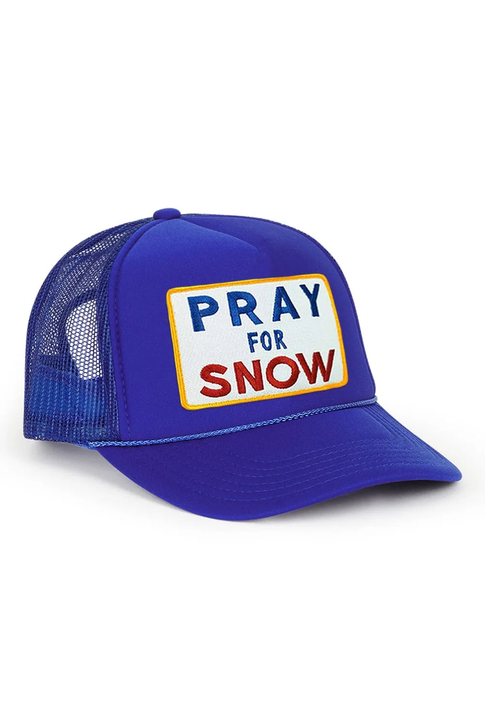 Aviator Nation Unisex Pray For Snow Vintage Trucker Hat - Royal Blue